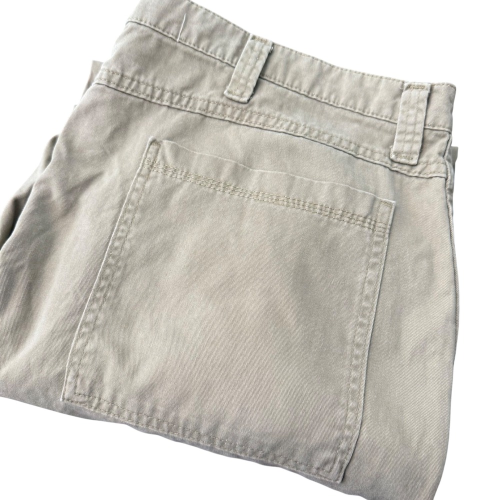 Wrangler‎ Mens Cargo Pants 44x32 Tan Khaki Cotton Twill Straight Leg 70LEWGR